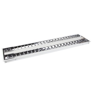 40W 3000lm Recessed Aluminium Louver Lighting Fixture