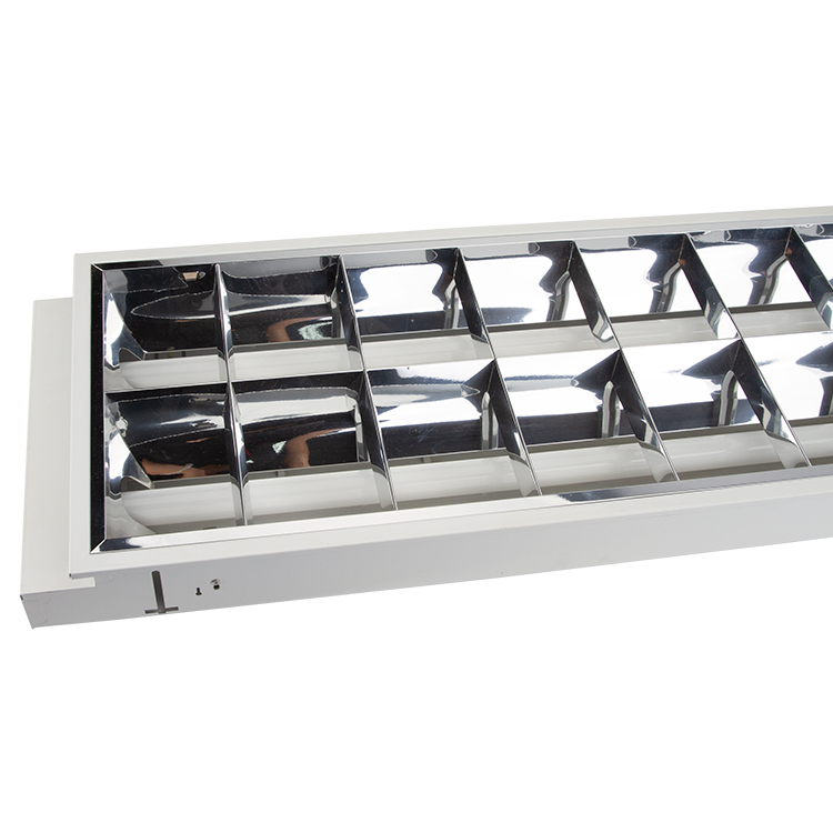 100% Original Factory Grill Fixture - Louver Fitting 2x20W Recessed Ceiling Mounted Led Lighting Fixture  – Jiatong