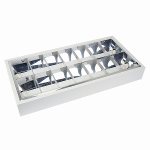 Tub T8 2*10W 1500Lm Grilă Lumină Led Montată în Suprafață