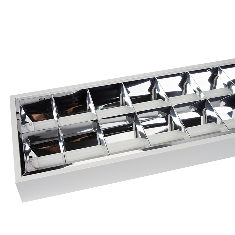 2017 Latest Design Professional Lighting Manufacturer - 2*18W 2*20W 3000Lm Surface Mount T8 Led Louver Light Fitting  – Jiatong